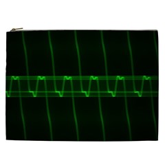 Background Signal Light Glow Green Cosmetic Bag (xxl)  by Nexatart