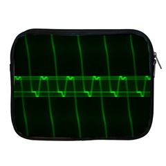 Background Signal Light Glow Green Apple Ipad 2/3/4 Zipper Cases by Nexatart