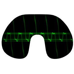 Background Signal Light Glow Green Travel Neck Pillows by Nexatart