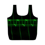 Background Signal Light Glow Green Full Print Recycle Bags (M)  Front