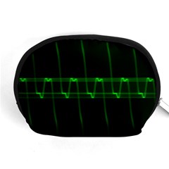 Background Signal Light Glow Green Accessory Pouches (medium)  by Nexatart