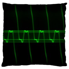 Background Signal Light Glow Green Standard Flano Cushion Case (one Side) by Nexatart