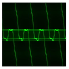 Background Signal Light Glow Green Large Satin Scarf (square) by Nexatart