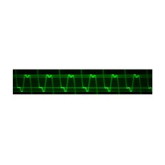 Background Signal Light Glow Green Flano Scarf (mini) by Nexatart