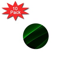 Background Light Glow Green 1  Mini Buttons (10 Pack)  by Nexatart