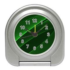 Background Light Glow Green Travel Alarm Clocks by Nexatart