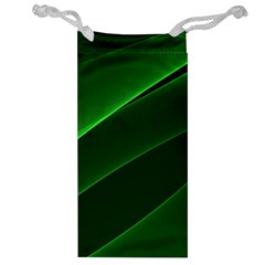 Background Light Glow Green Jewelry Bag by Nexatart