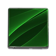 Background Light Glow Green Memory Card Reader (square) by Nexatart