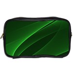 Background Light Glow Green Toiletries Bags 2-Side Back