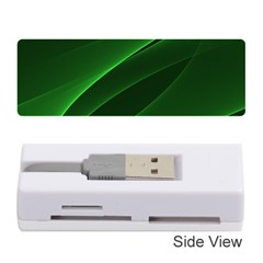 Background Light Glow Green Memory Card Reader (stick)  by Nexatart