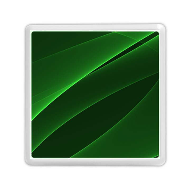 Background Light Glow Green Memory Card Reader (Square) 