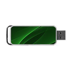 Background Light Glow Green Portable Usb Flash (two Sides)