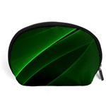 Background Light Glow Green Accessory Pouches (Large)  Front