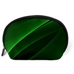 Background Light Glow Green Accessory Pouches (Large)  Back