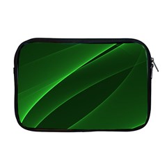 Background Light Glow Green Apple Macbook Pro 17  Zipper Case by Nexatart