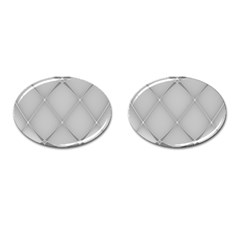 Background Light Glow White Grey Cufflinks (oval) by Nexatart