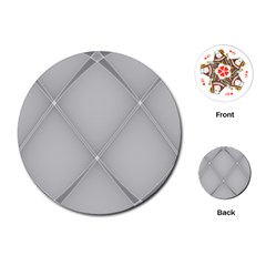 Background Light Glow White Grey Playing Cards (round)  by Nexatart