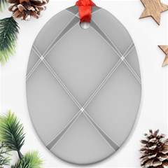 Background Light Glow White Grey Oval Ornament (two Sides) by Nexatart