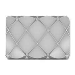 Background Light Glow White Grey Small Doormat  by Nexatart