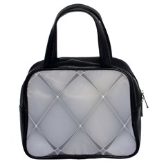 Background Light Glow White Grey Classic Handbags (2 Sides) by Nexatart