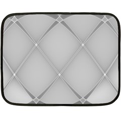 Background Light Glow White Grey Double Sided Fleece Blanket (mini)  by Nexatart