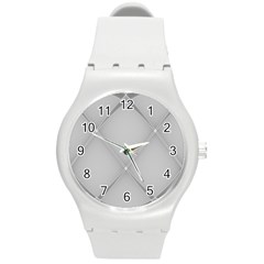 Background Light Glow White Grey Round Plastic Sport Watch (m) by Nexatart