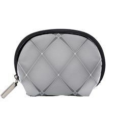 Background Light Glow White Grey Accessory Pouches (small) 