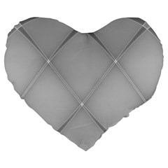 Background Light Glow White Grey Large 19  Premium Flano Heart Shape Cushions by Nexatart