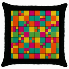 Abstract Background Abstract Throw Pillow Case (black) by Nexatart