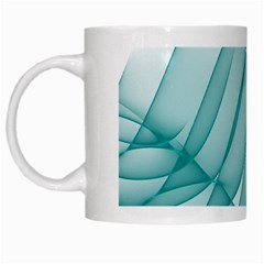 Background Light Glow Blue White Mugs by Nexatart