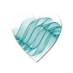 Background Light Glow Blue Heart Magnet by Nexatart