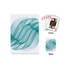 Background Light Glow Blue Playing Cards (mini)  by Nexatart