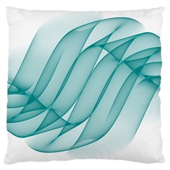 Background Light Glow Blue Large Cushion Case (two Sides) by Nexatart