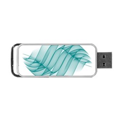 Background Light Glow Blue Portable Usb Flash (two Sides)