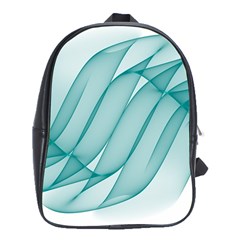 Background Light Glow Blue School Bag (xl) by Nexatart