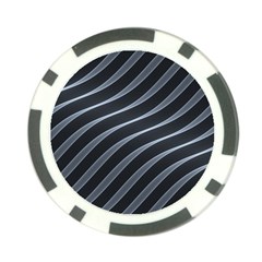 Metal Steel Stripped Creative Poker Chip Card Guard by Nexatart