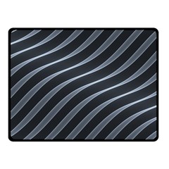 Metal Steel Stripped Creative Fleece Blanket (small) by Nexatart