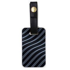 Metal Steel Stripped Creative Luggage Tags (one Side)  by Nexatart