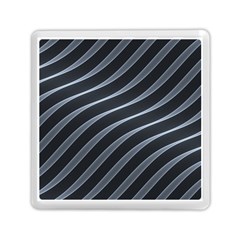 Metal Steel Stripped Creative Memory Card Reader (square) 