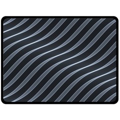 Metal Steel Stripped Creative Double Sided Fleece Blanket (large)  by Nexatart