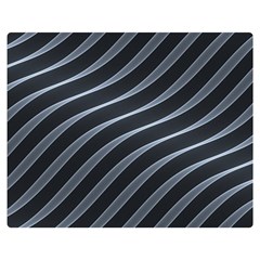 Metal Steel Stripped Creative Double Sided Flano Blanket (medium)  by Nexatart