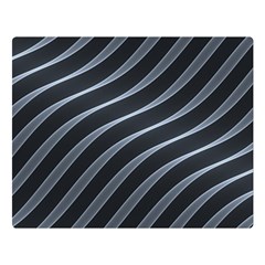 Metal Steel Stripped Creative Double Sided Flano Blanket (large)  by Nexatart