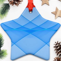 Background Light Glow Blue Ornament (star) by Nexatart