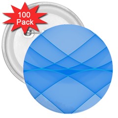 Background Light Glow Blue 3  Buttons (100 Pack)  by Nexatart