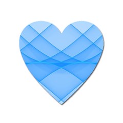 Background Light Glow Blue Heart Magnet by Nexatart