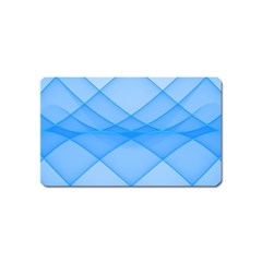 Background Light Glow Blue Magnet (name Card) by Nexatart