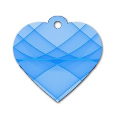 Background Light Glow Blue Dog Tag Heart (one Side) by Nexatart