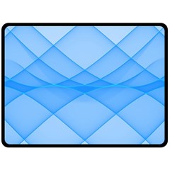 Background Light Glow Blue Double Sided Fleece Blanket (large) 