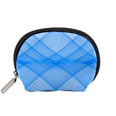 Background Light Glow Blue Accessory Pouches (small) 