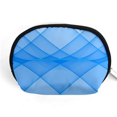 Background Light Glow Blue Accessory Pouches (medium)  by Nexatart